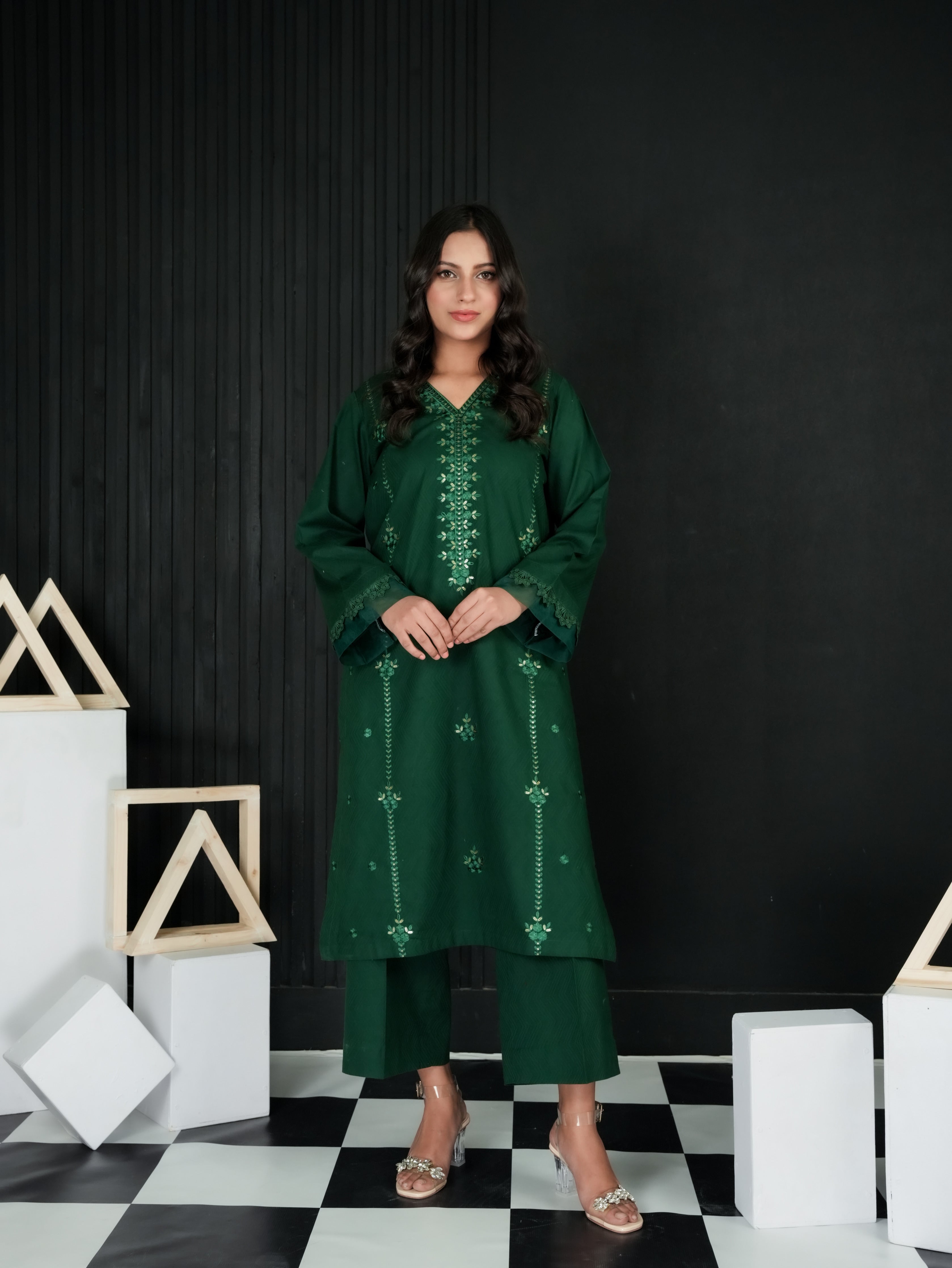 Shanza Rafia 2 2 Piece – Embroidered Suit – Shanza Yousafzai