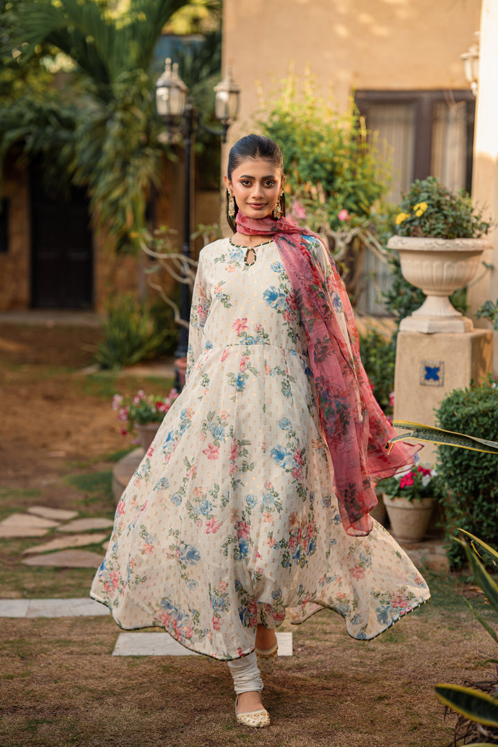 Floral Whisper Frock – Shanza Yousafzai